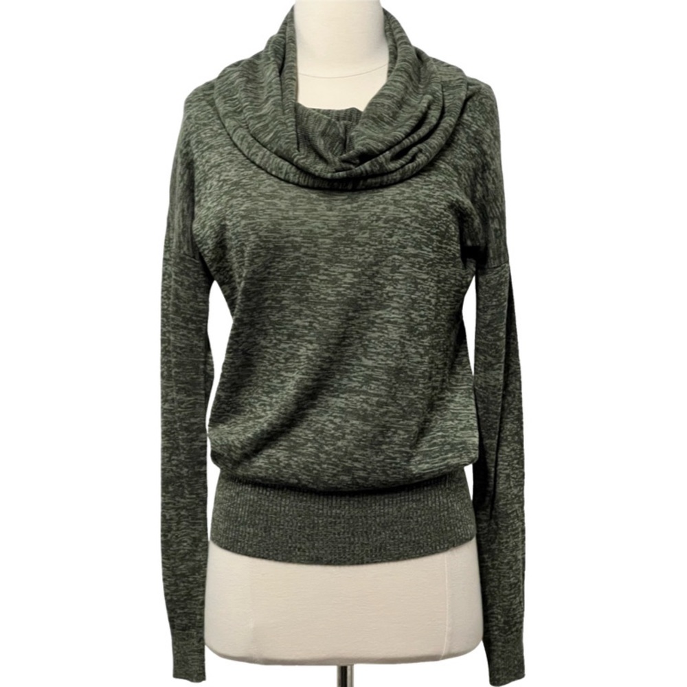 NBW Silvian Heach Heather Green Cowl Neck Lightweight Knit. Size XS